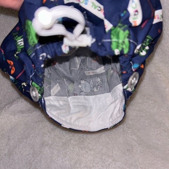 Clearance 3 pieces 2 gray 1 blue Euro Style Adj Scrub Cap nursie dr 0117 - Picture 7 of 10